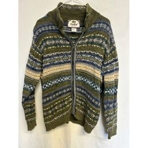 Vintage Y2K Tiara International Nordic Fair Isle Womens Snowflake Petites Rustic
